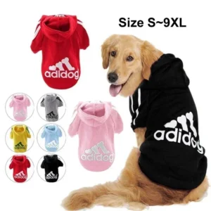 Winter Dog Clothes Adidog Sport Hoodies Sweatshirts Warm Coat Clothing for Small Medium Large Dogs Big Dogs Cat Pets Puppy Outfi