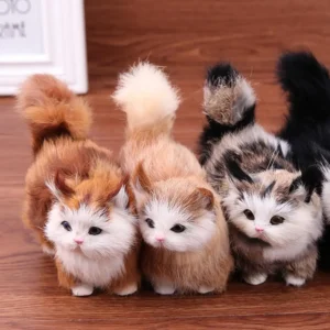 Lovely Simulation Plush Cat Toys Kids Stuffed Kitten Doll Home Ornements For Kids Birthday Gift Stuffed Real Life Cats Plush Toy